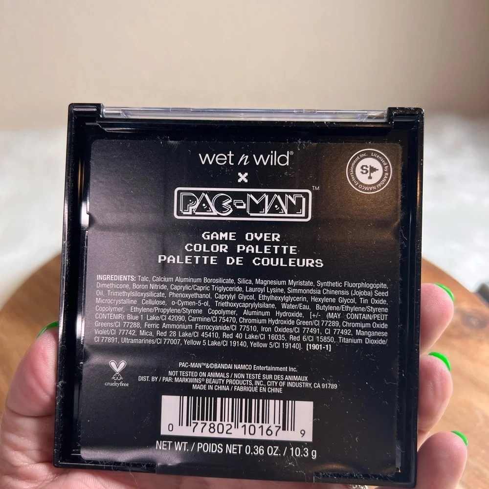 Wet N Wild x Pac Man Game Over Eyeshadow Palette NWT